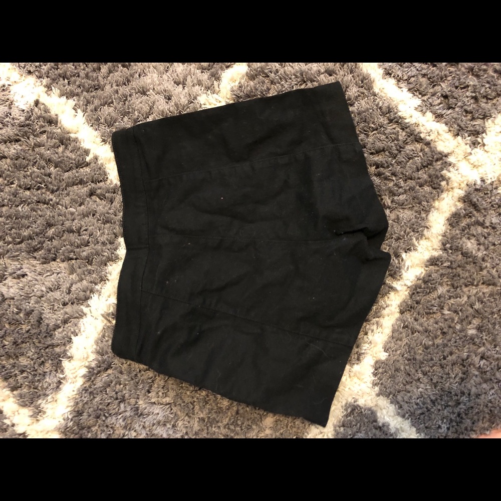 Black demin shorts